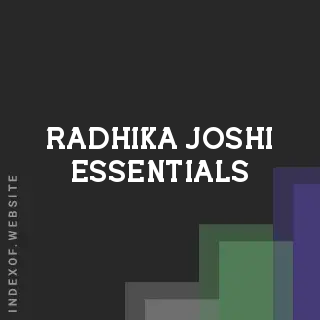 Radhika Joshi Essentials | Indexof