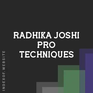 Radhika Joshi Pro Techniques | Indexof