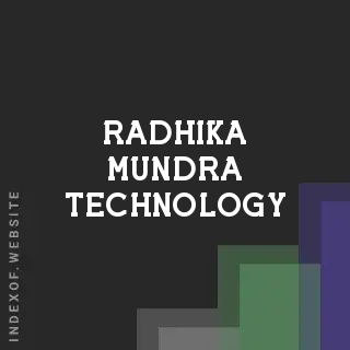 Radhika Mundra Technology | Indexof