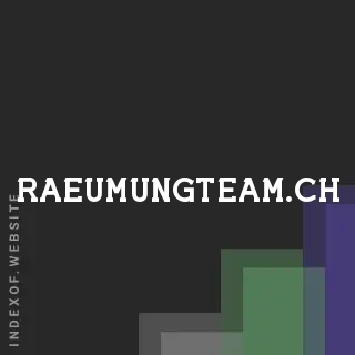 raeumungteam.ch by Fiona Kwong site -  Indexof