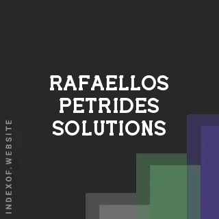 Rafaellos Petrides Solutions | Indexof