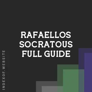 Rafaellos Socratous Full Guide | Indexof
