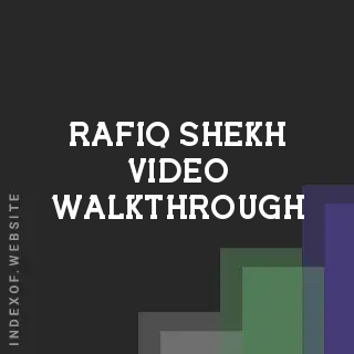 Rafiq Shekh Video Walkthrough | Indexof