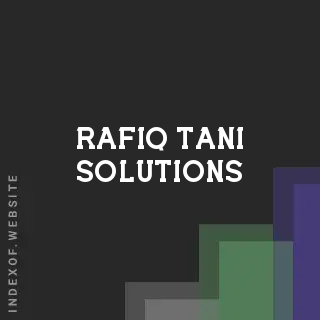 Rafiq Tani Solutions | Indexof