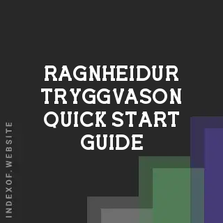 Ragnheidur Tryggvason Quick Start Guide | Indexof