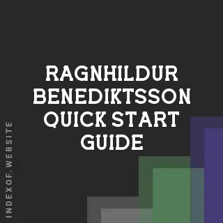 Ragnhildur Benediktsson Quick Start Guide | Indexof