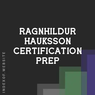 Ragnhildur Hauksson Certification Prep | Indexof