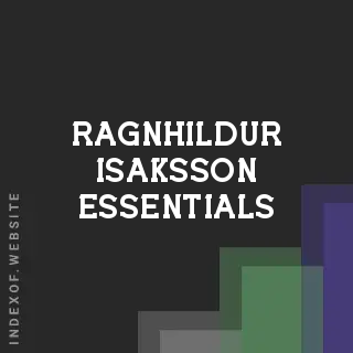 Ragnhildur Isaksson Essentials | Indexof