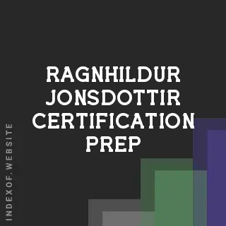 Ragnhildur Jonsdottir Certification Prep | Indexof