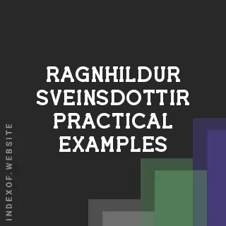 Ragnhildur Sveinsdottir Practical Examples | Indexof