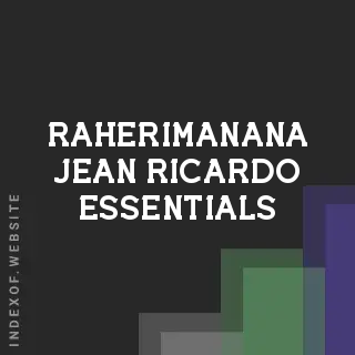 Raherimanana Jean Ricardo Essentials | Indexof