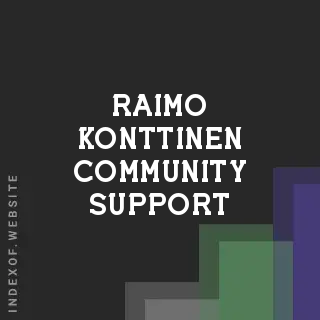 Raimo Konttinen Community Support | Indexof