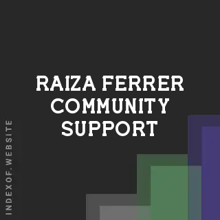 Raiza Ferrer Community Support | Indexof