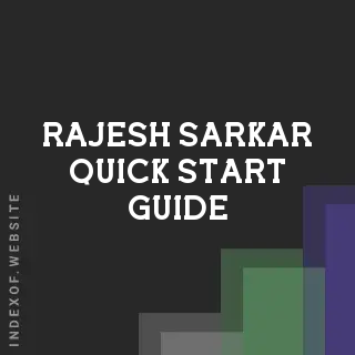 Rajesh Sarkar Quick Start Guide | Indexof
