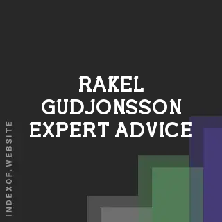 Rakel Gudjonsson Expert Advice | Indexof