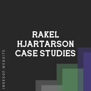 Rakel Hjartarson Case Studies | Indexof