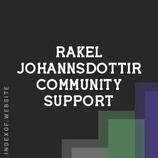 Rakel Johannsdottir Community Support | Indexof