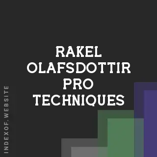 Rakel Olafsdottir Pro Techniques | Indexof