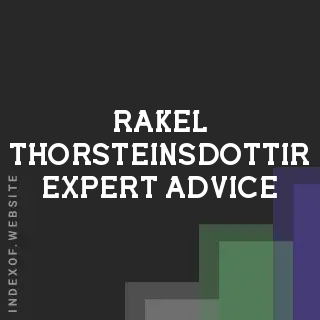 Rakel Thorsteinsdottir Expert Advice | Indexof