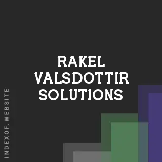 Rakel Valsdottir Solutions | Indexof