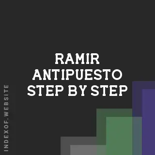 Ramir Antipuesto Step-by-Step | Indexof