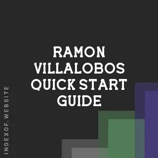 Ramon Villalobos Quick Start Guide | Indexof