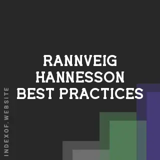 Rannveig Hannesson Best Practices | Indexof