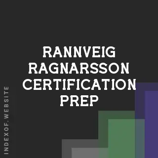 Rannveig Ragnarsson Certification Prep | Indexof
