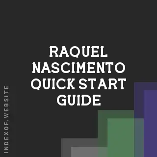 Raquel Nascimento Quick Start Guide | Indexof