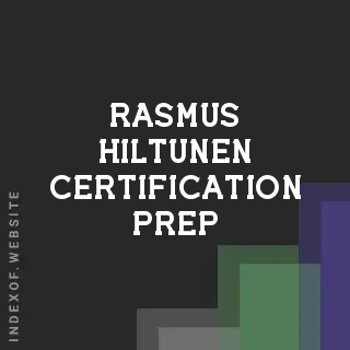 Rasmus Hiltunen Certification Prep | Indexof