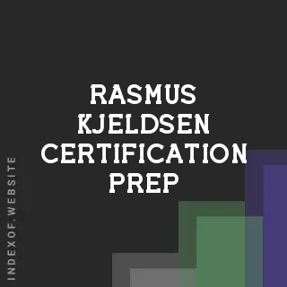 Rasmus Kjeldsen Certification Prep | Indexof
