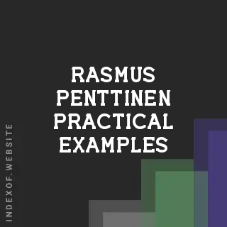 Rasmus Penttinen Practical Examples | Indexof