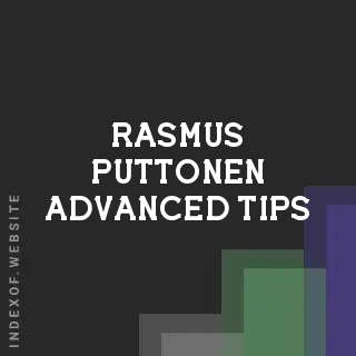 Rasmus Puttonen Advanced Tips | Indexof