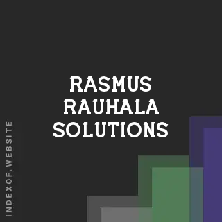 Rasmus Rauhala Solutions | Indexof