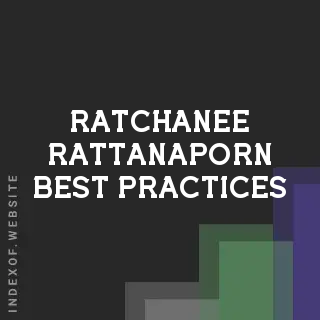 Ratchanee Rattanaporn Best Practices | Indexof