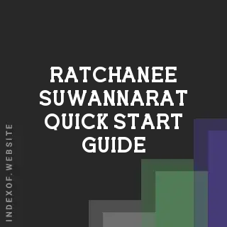 Ratchanee Suwannarat Quick Start Guide | Indexof