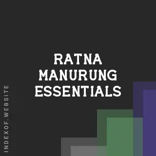 Ratna Manurung Essentials | Indexof