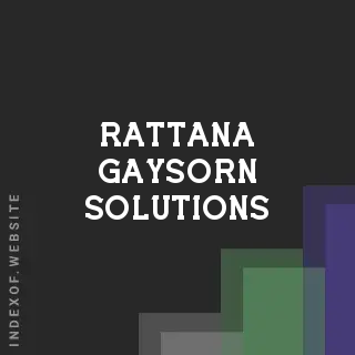 Rattana Gaysorn Solutions | Indexof