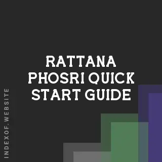 Rattana Phosri Quick Start Guide | Indexof