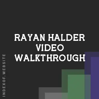 Rayan Halder Video Walkthrough | Indexof
