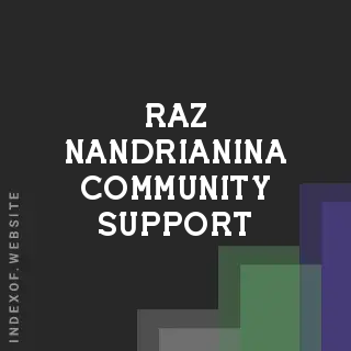 Raz Nandrianina Community Support | Indexof