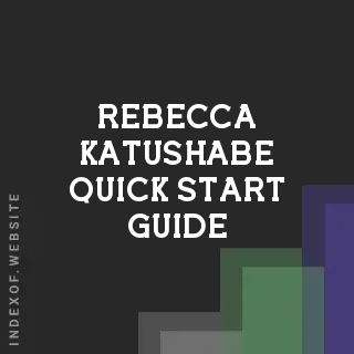 Rebecca Katushabe Quick Start Guide | Indexof