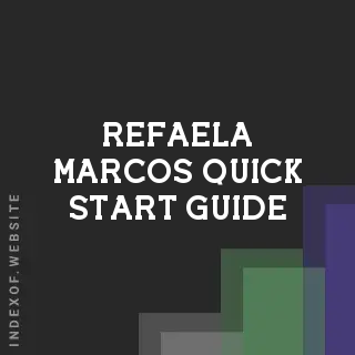 Refaela Marcos Quick Start Guide | Indexof