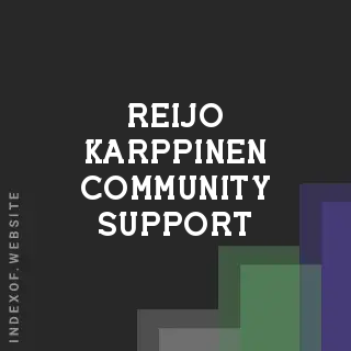 Reijo Karppinen Community Support | Indexof
