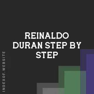 Reinaldo Duran Step-by-Step | Indexof