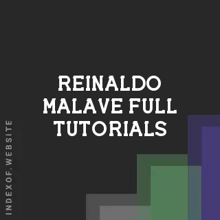 Reinaldo Malave Full Tutorials | Indexof