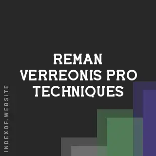 Reman Verreonis Pro Techniques | Indexof