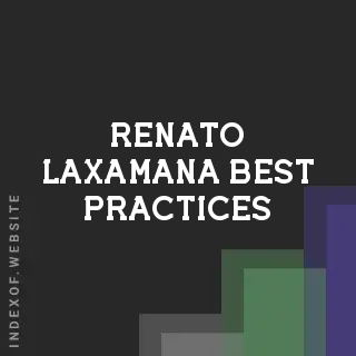 Renato Laxamana Best Practices | Indexof