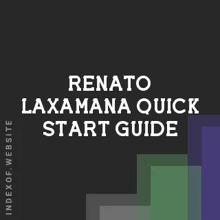 Renato Laxamana Quick Start Guide | Indexof