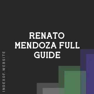 Renato Mendoza Full Guide | Indexof